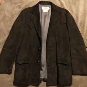 Vintage 70s Californian suede leather sport coat